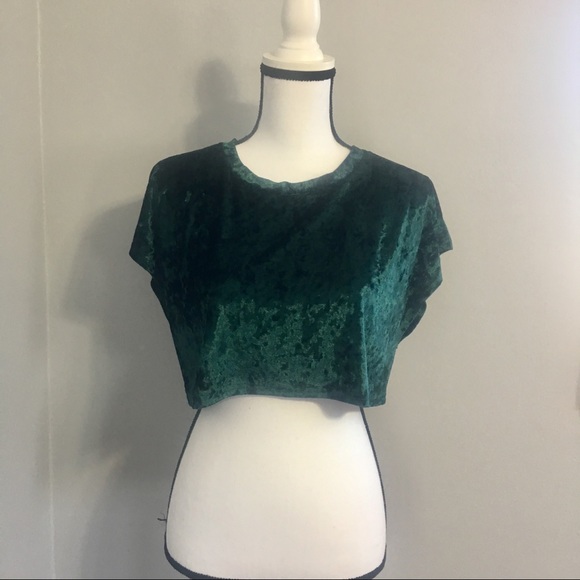 Fashion Nova just chillin velvet crop top - Picture 2 of 5